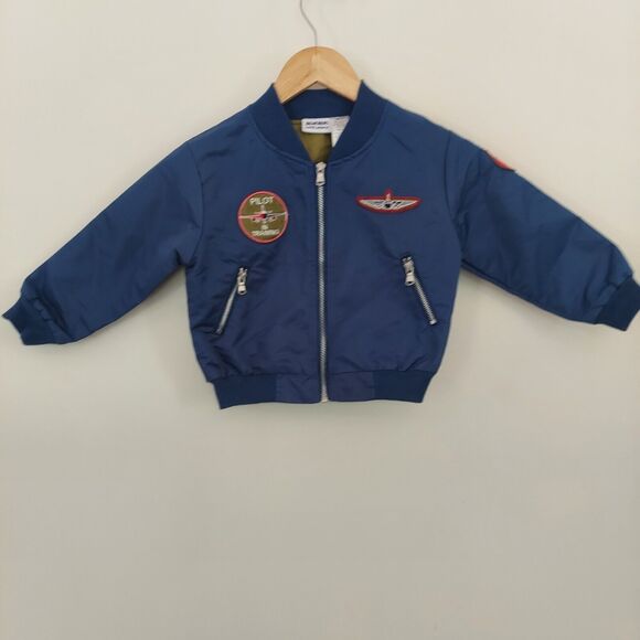 Blueberi Boulevard Jacket Size 3T Blue Bomber Pilot In Training - Picture 2 of 8